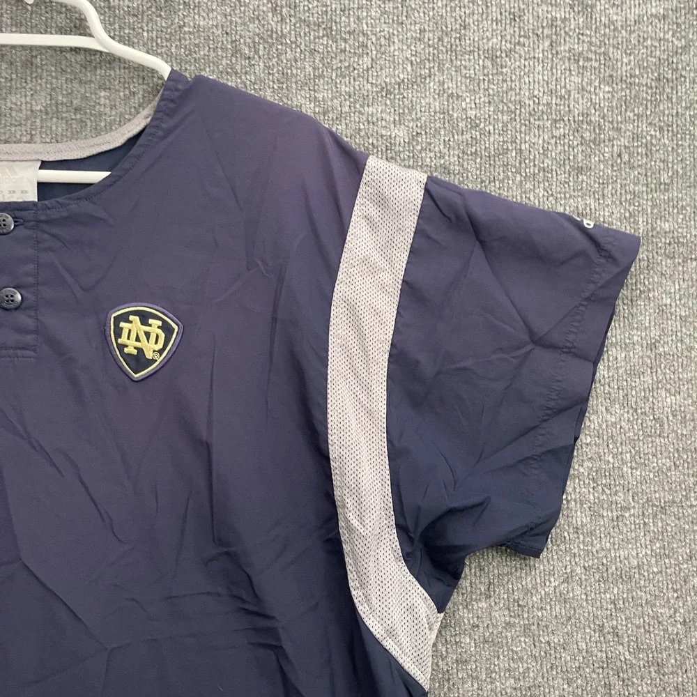 Notre Dame Adidas Shirt Men's Sz XL Golf Polo Climalite Fighting Irish